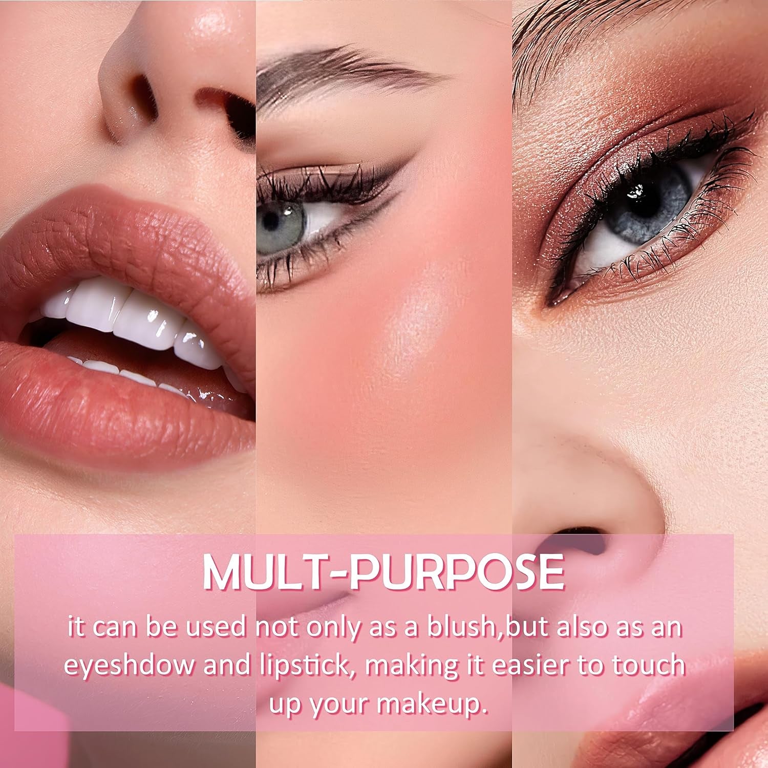 Velvet Liquid Blush - Soft Cream Face Blusher Stick, Natural Long-Wearing Skin Tint Blush - Orange Red