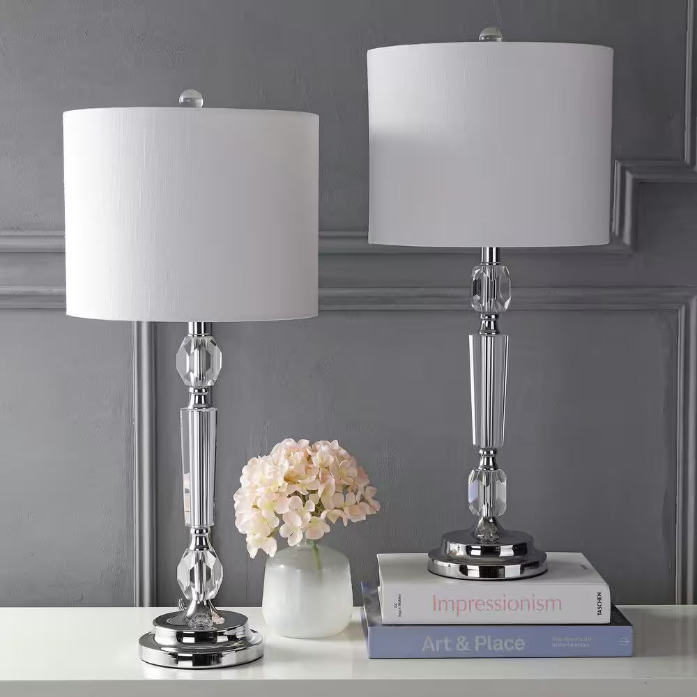 Victoria 27 In. Crystal Table Lamp (Set of 2)
