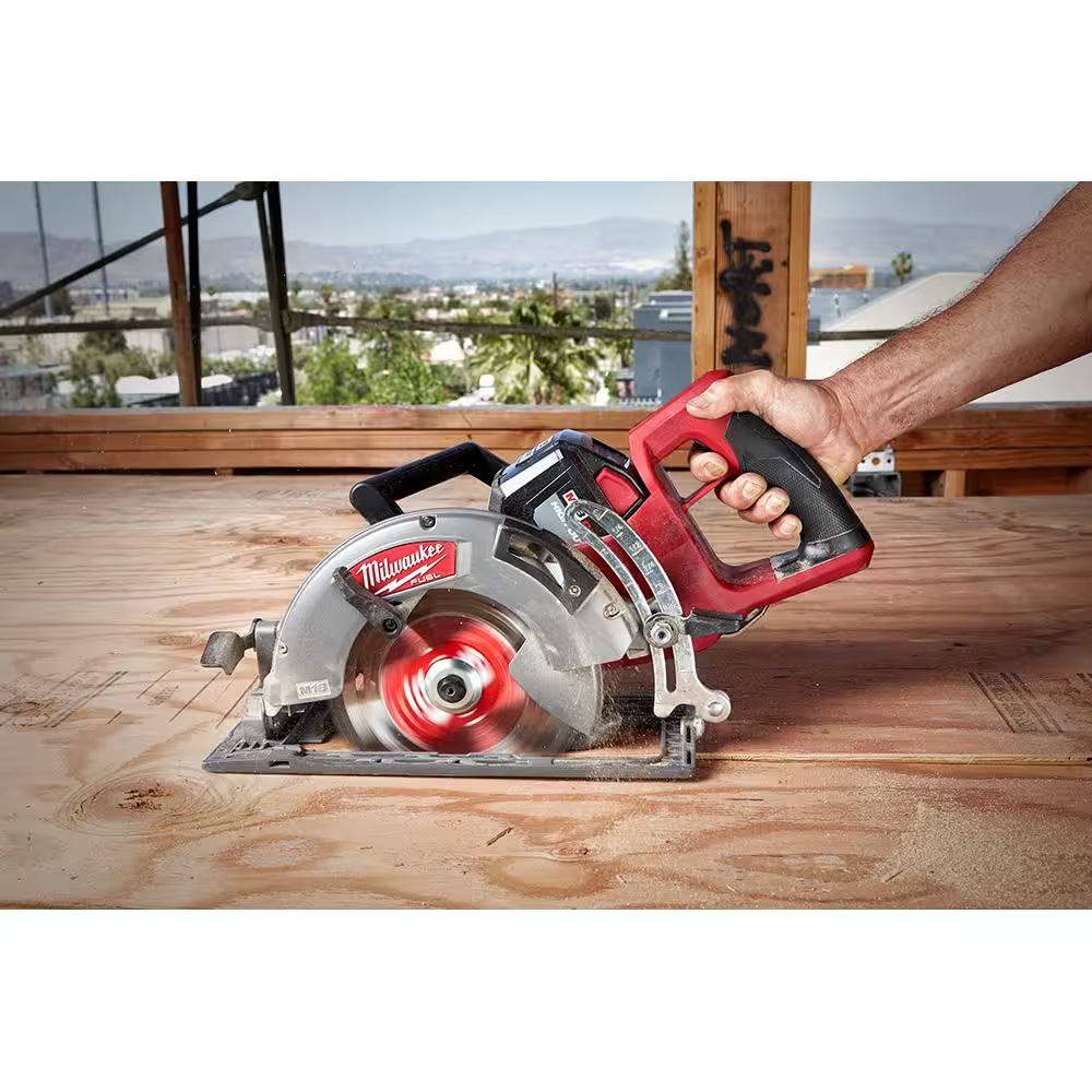 M18 FUEL 18-Volt Lithium-Ion Brushless Cordless 1/4 In. Hex Impact Driver and 7-1/4 In. Rear Handle Circular Saw