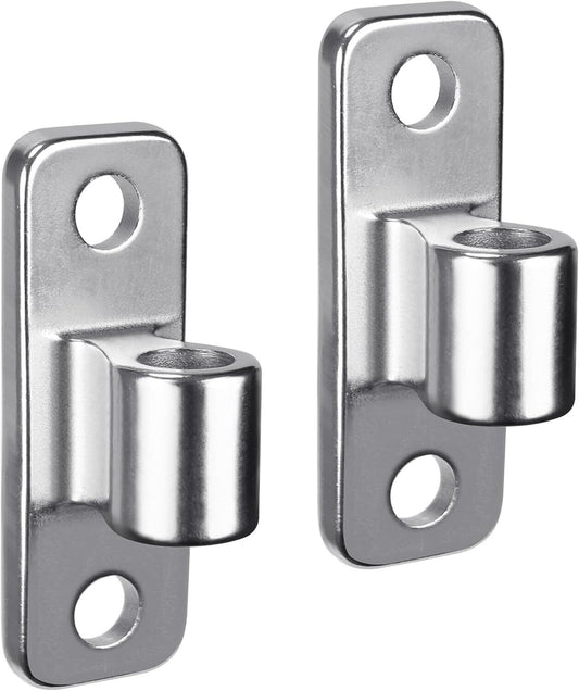 2Pcs Stainless Steel Gate Hinges, Heavy Duty for 5/8" Fence Post and Farm Gates