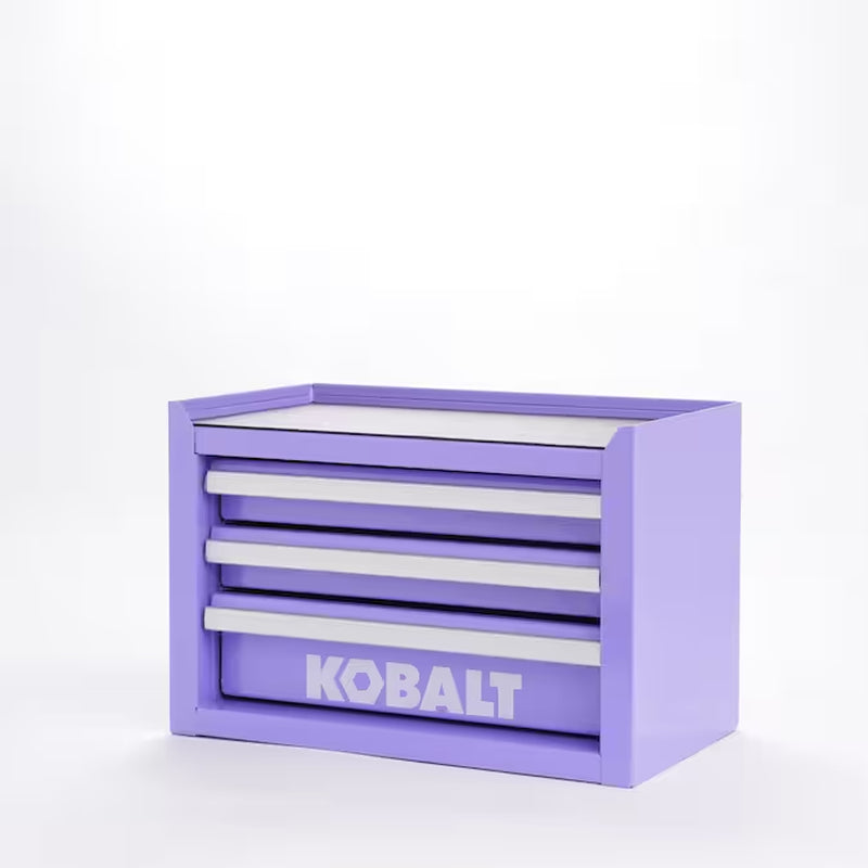 Portable Mini Toolbox 10.83-In W X 5.91-In H X 5.91-In D 2 -Drawer Teal Steel Tool Box
