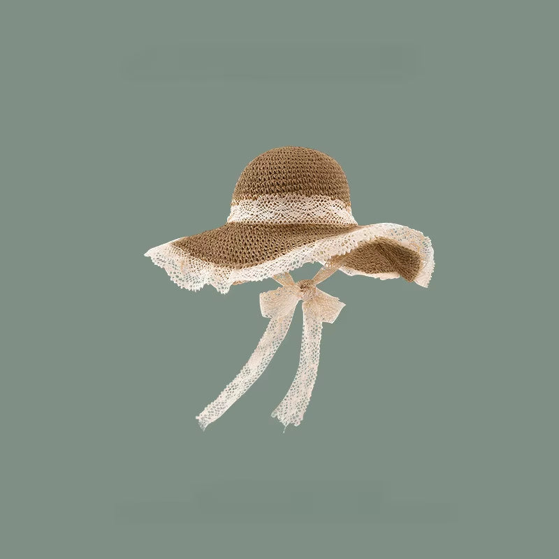 Women Sun Hat Wide Large Brim Beach Hats Womens Summer Straw Hat Foldable Sun Hat Chapeau Femme Beach UV Protection Cap