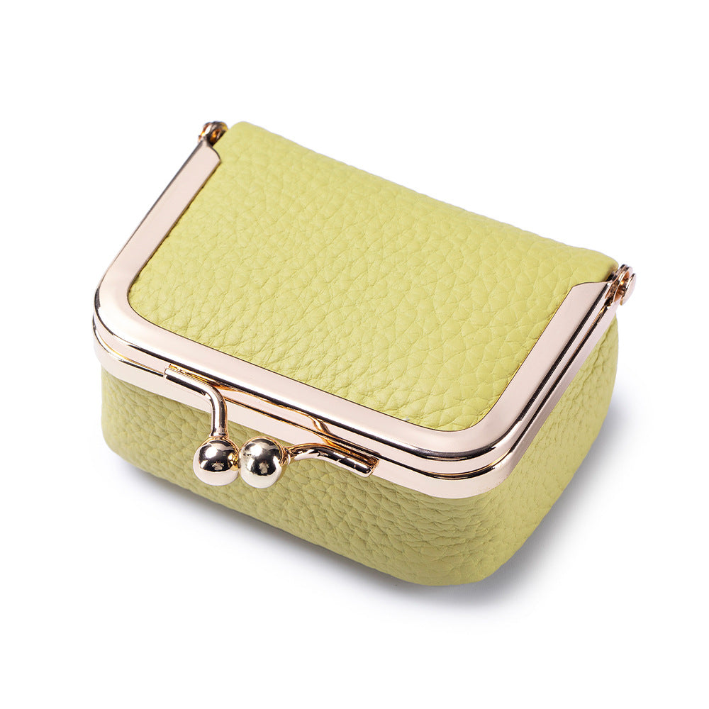 New genuine leather all-sized gold bag, diamond ring, jewelry bag, mini ring, necklace, earrings, accessory box, coin purse