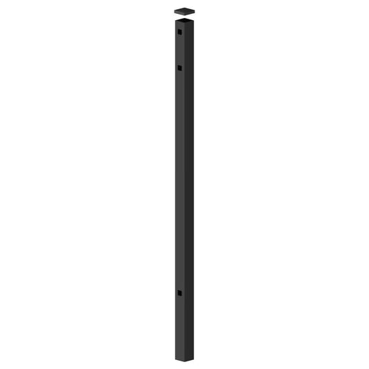 Cascade 2.5 In. X 2.5 In. X 106 In. Black Aluminum End Fence Post