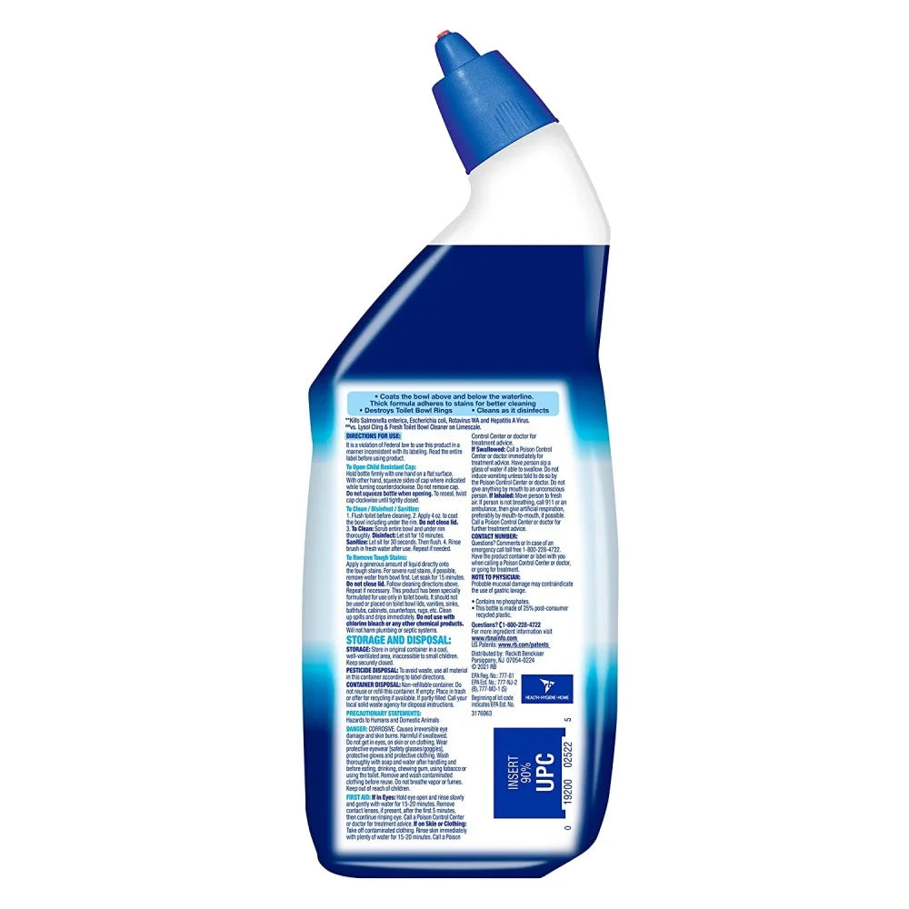 Power Toilet Bowl Cleaner Gel Disinfect 24 Oz, 2 Pack