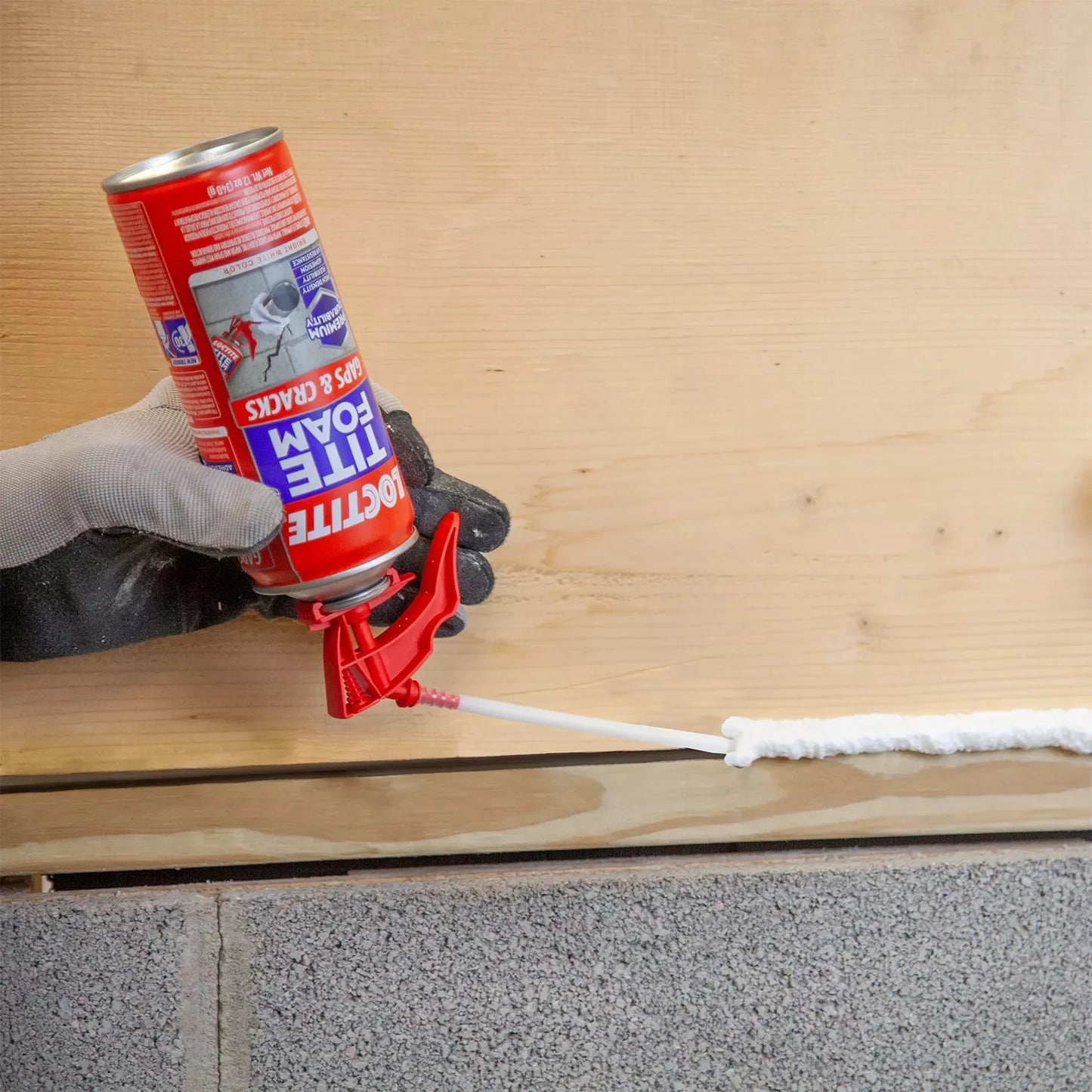 Tite Foam Insulating Foam Sealant Gaps & Cracks, Pack of 1, White 12 Oz Can