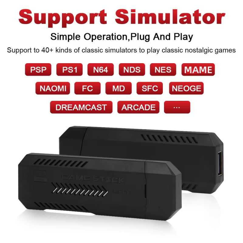 X2 plus Retro Game Console 128G - 41000 Games, Multi-Emulator for PSP/PS1/MAME with Wireless Gamepads