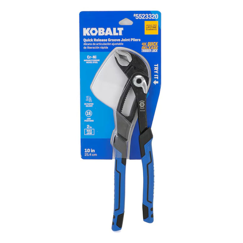 Quick Adjust 10-In Tongue and Groove Pliers