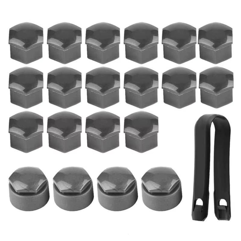 16Pcs 17Mm Nut Car Wheel Auto Hub Screw Protection Anti‑Theft Cover Cap Auto Accessories