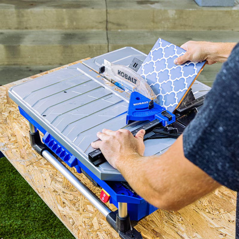 24V 7-In -Blade Cordless Wet Tabletop Sliding Table Tile Saw ( Battery Included )