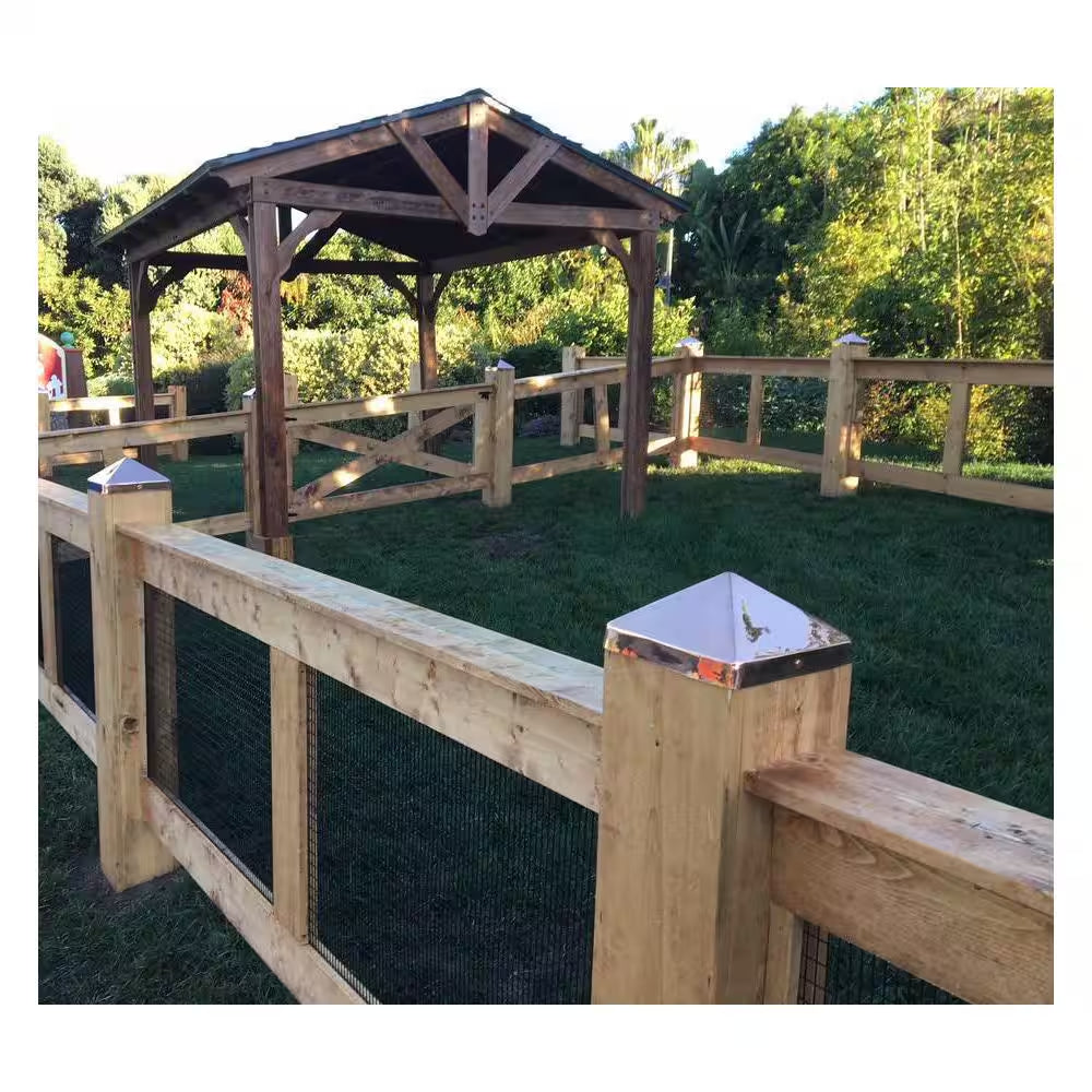 6 In. X 6 In. Copper Pyramid Slip over Fence Post Cap