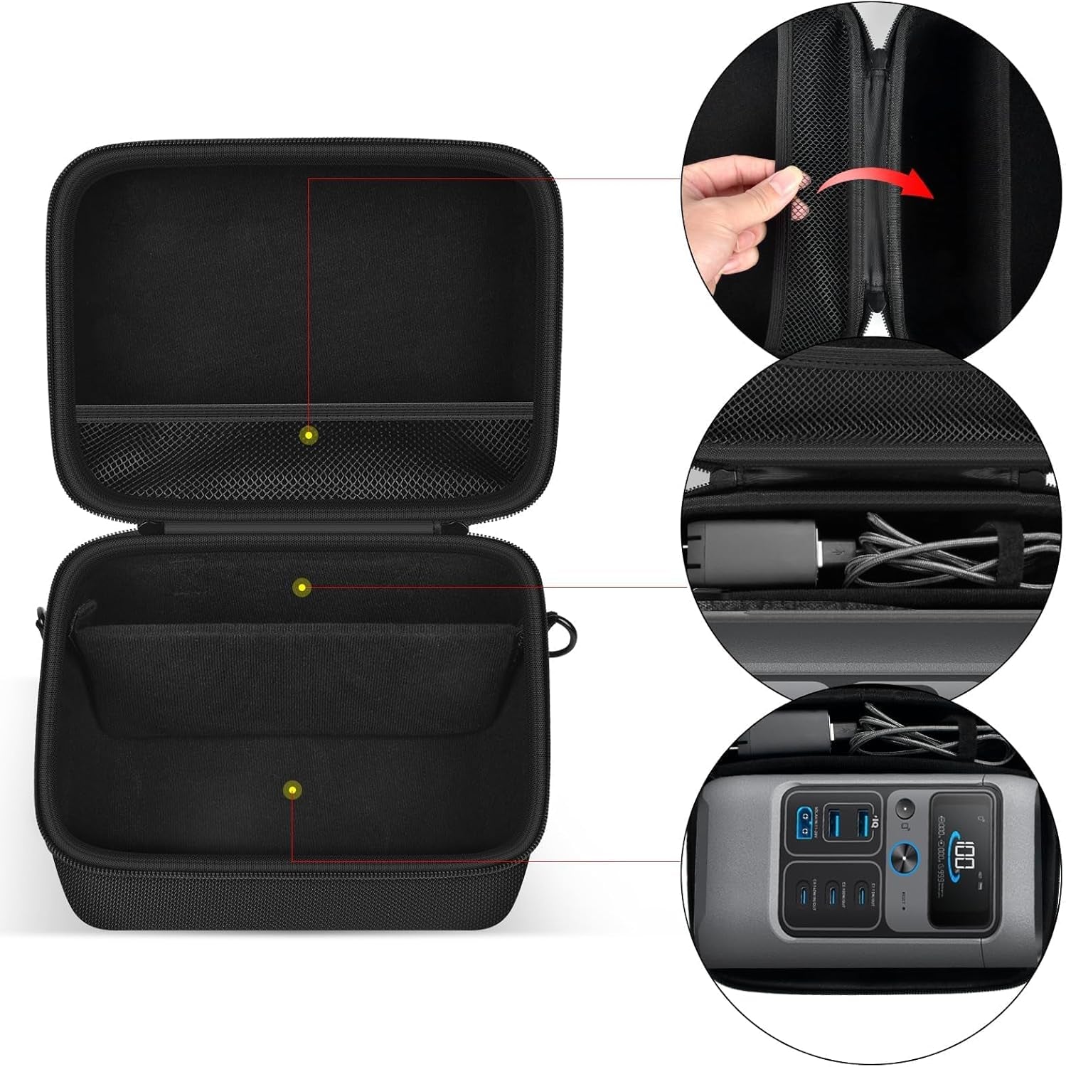 Power Bank Case for Anker SOLIX C200 DC, for SOLIX C300 DC Solar Power Station,