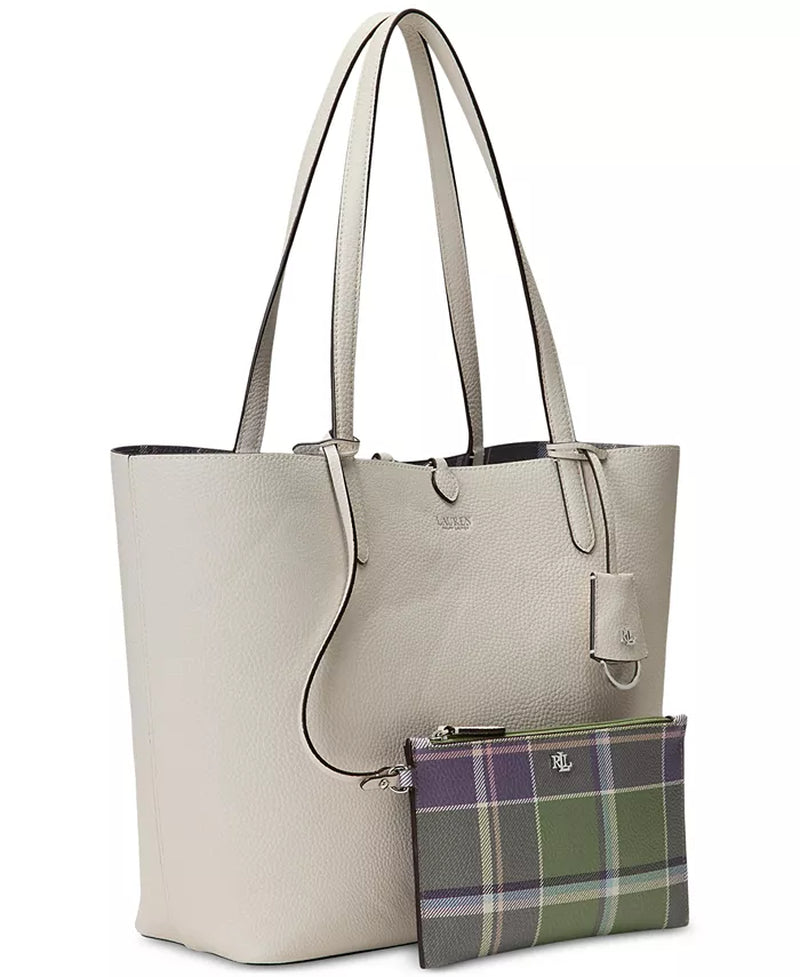 Faux-Leather Reversible Tote Bag