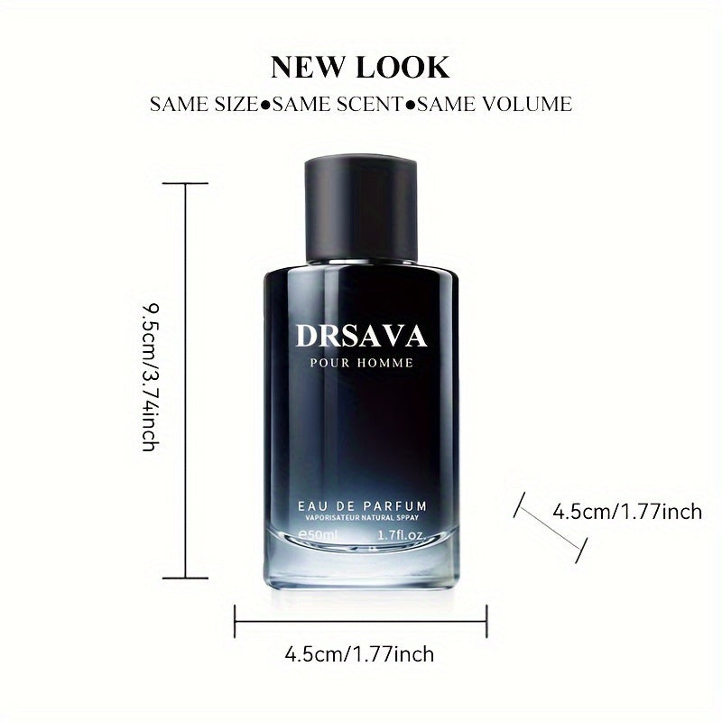 50ml x 2pcs - Intensely Invigorating Mens Fougere Eau De Parfum - Timeless, Long-lasting Fragrance with Lush Fougere Notes - Ideal for Dating, Daily Wear & Unforgettable Gifting
