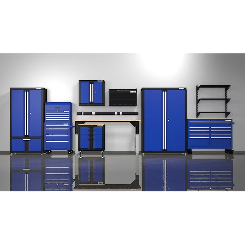 48-In W X 72-In H X 18.5-In D Freestanding Steel Garage Cabinet in Silver