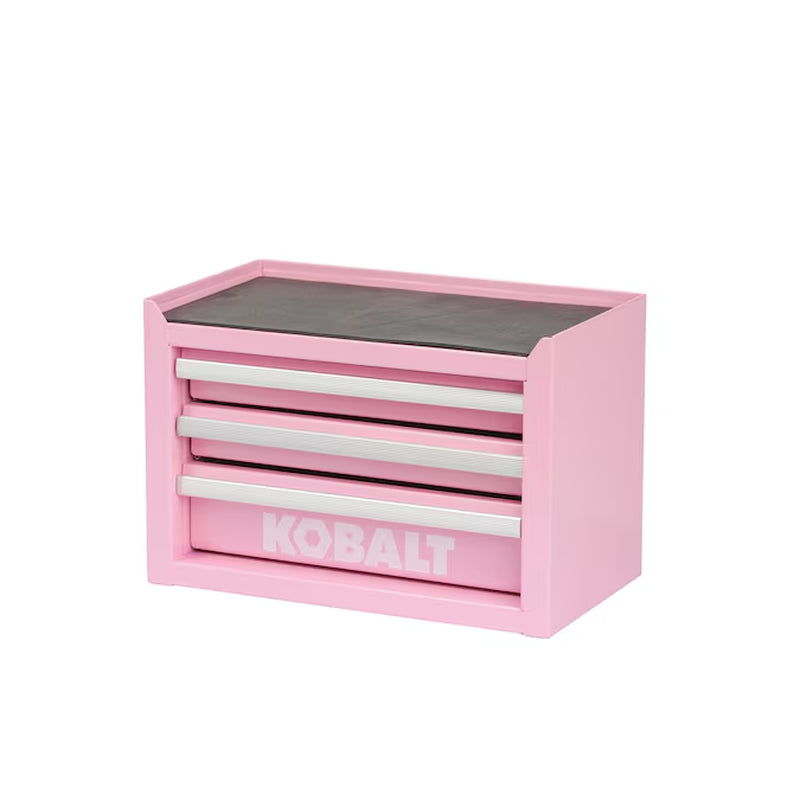 Portable Mini Toolbox 10.83-In W X 5.91-In H X 5.91-In D 2 -Drawer Teal Steel Tool Box