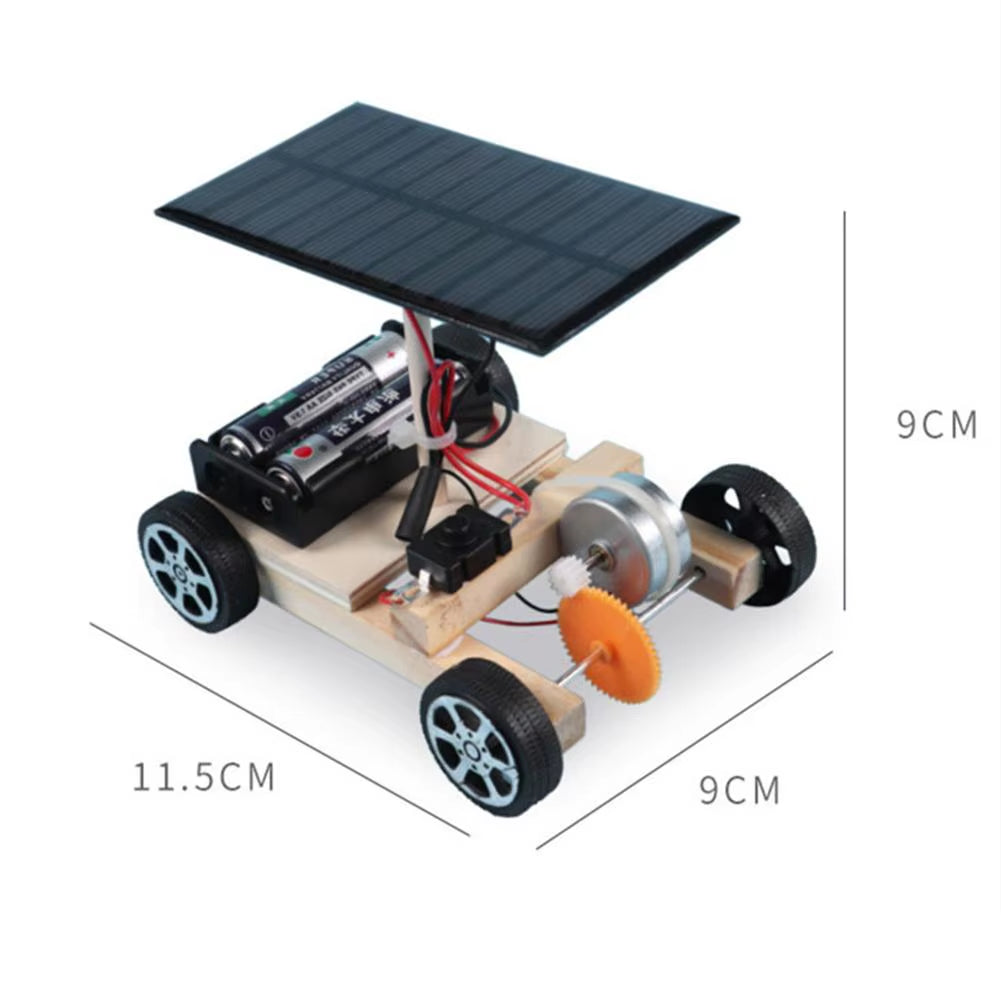 DIY Manual Assemble Solar Electric Vehicle Scientific Experiment Puzzle STEM Science and Education Model Creative Inventions