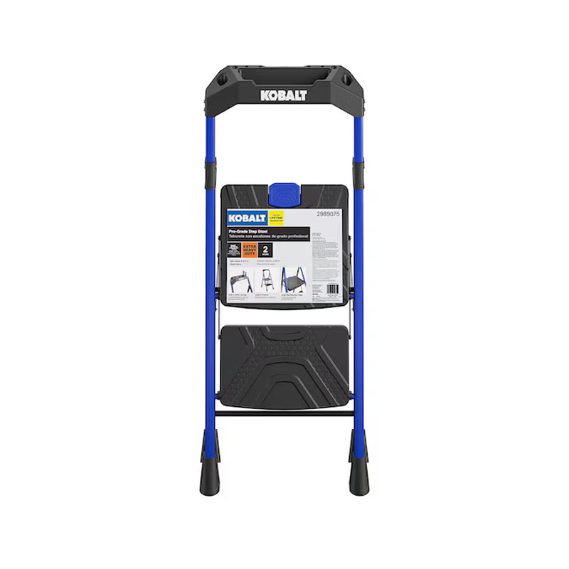 2 -Step 300-Lb Capacity Steel Foldable Step Stool
