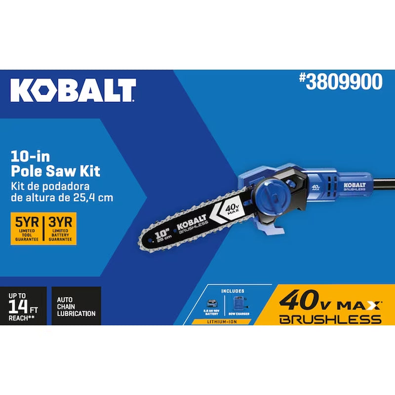 Gen4 40-Volt 10-In 2.0 Ah Battery Pole Saw Battery Included , Charger Included