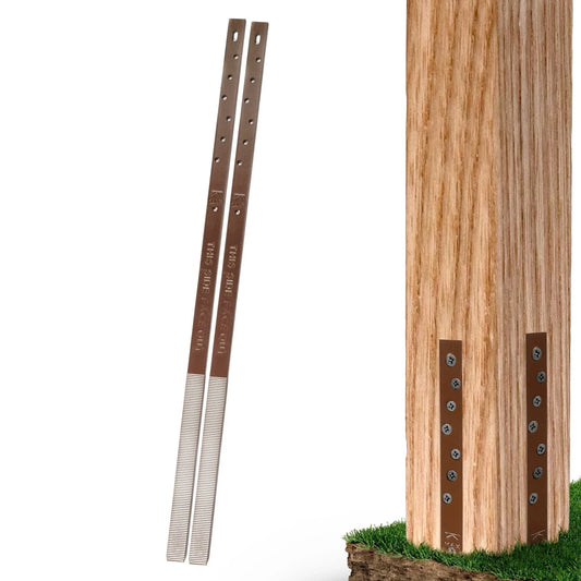 Post Buddy Pack of 2 Easy Fence Post Repair Kit (To Fix 1 Broken Wood Post), ...