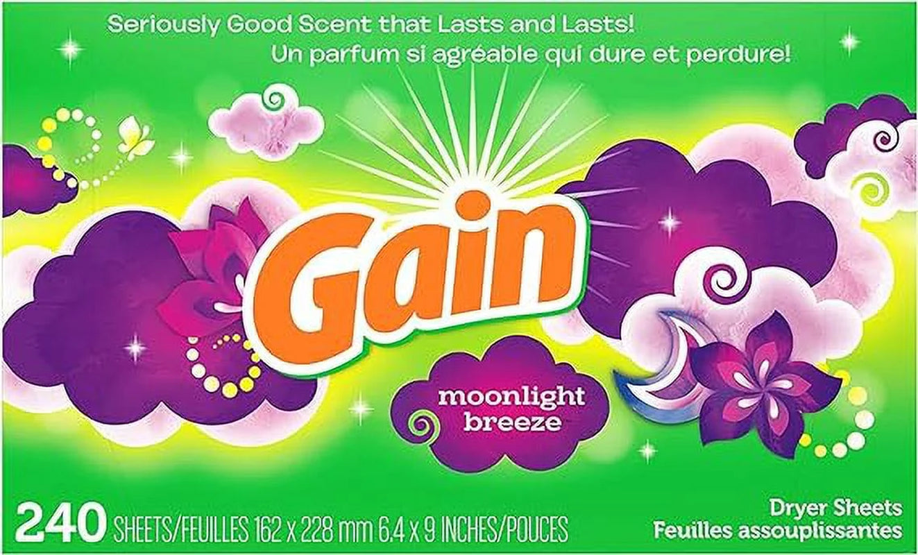 Fabric Softener Dryer Sheets, Moonlight Breeze, 240 Count