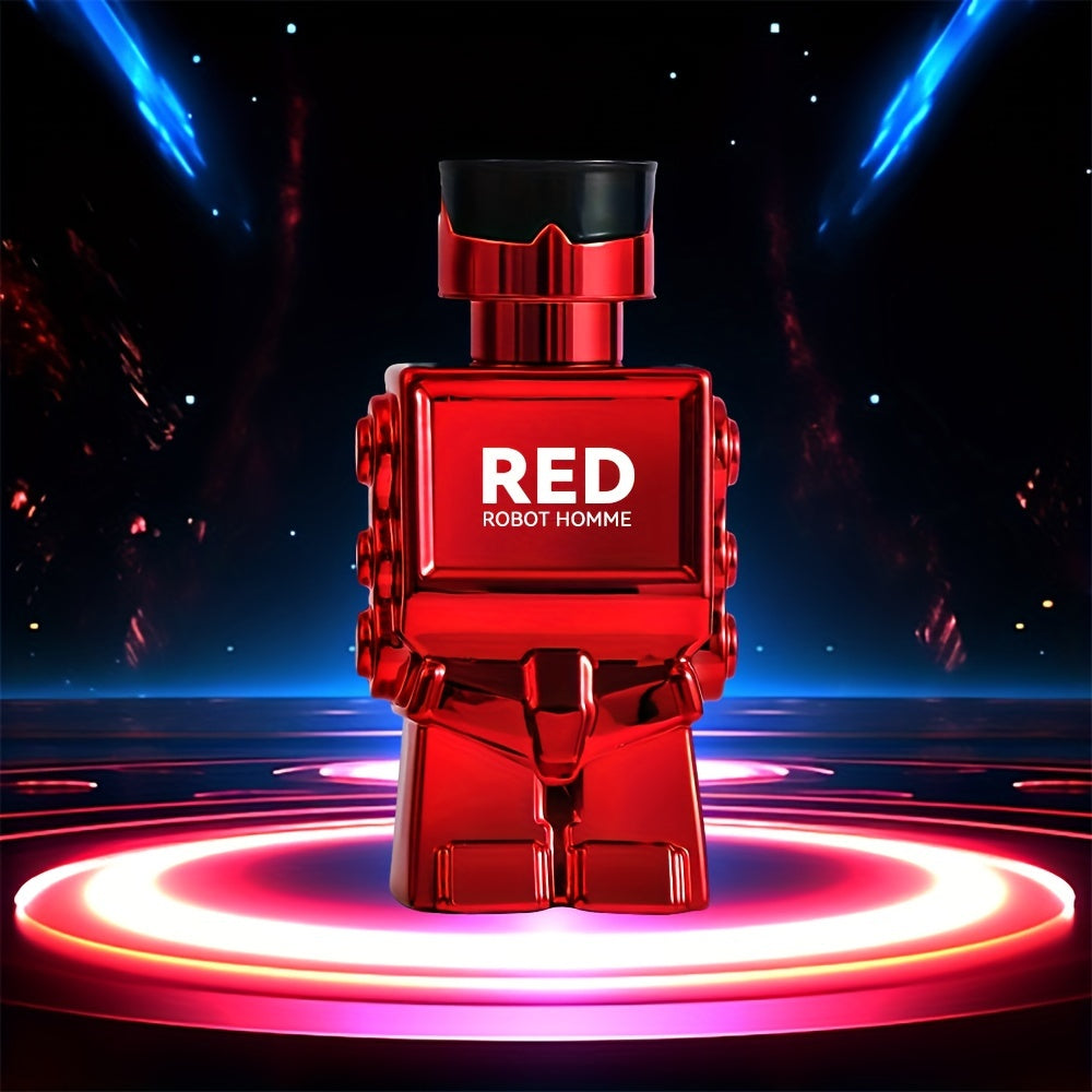 3PCS Robot Perfume Gift Set For Men, Eau De Toilette Spray, Refreshing And Long Lasting Fragrance With Woody Notes Cologne Travel Size For Dating And Daily Life, 90ML 3.04FL.OZ Gift For Men Father's Day Gift
