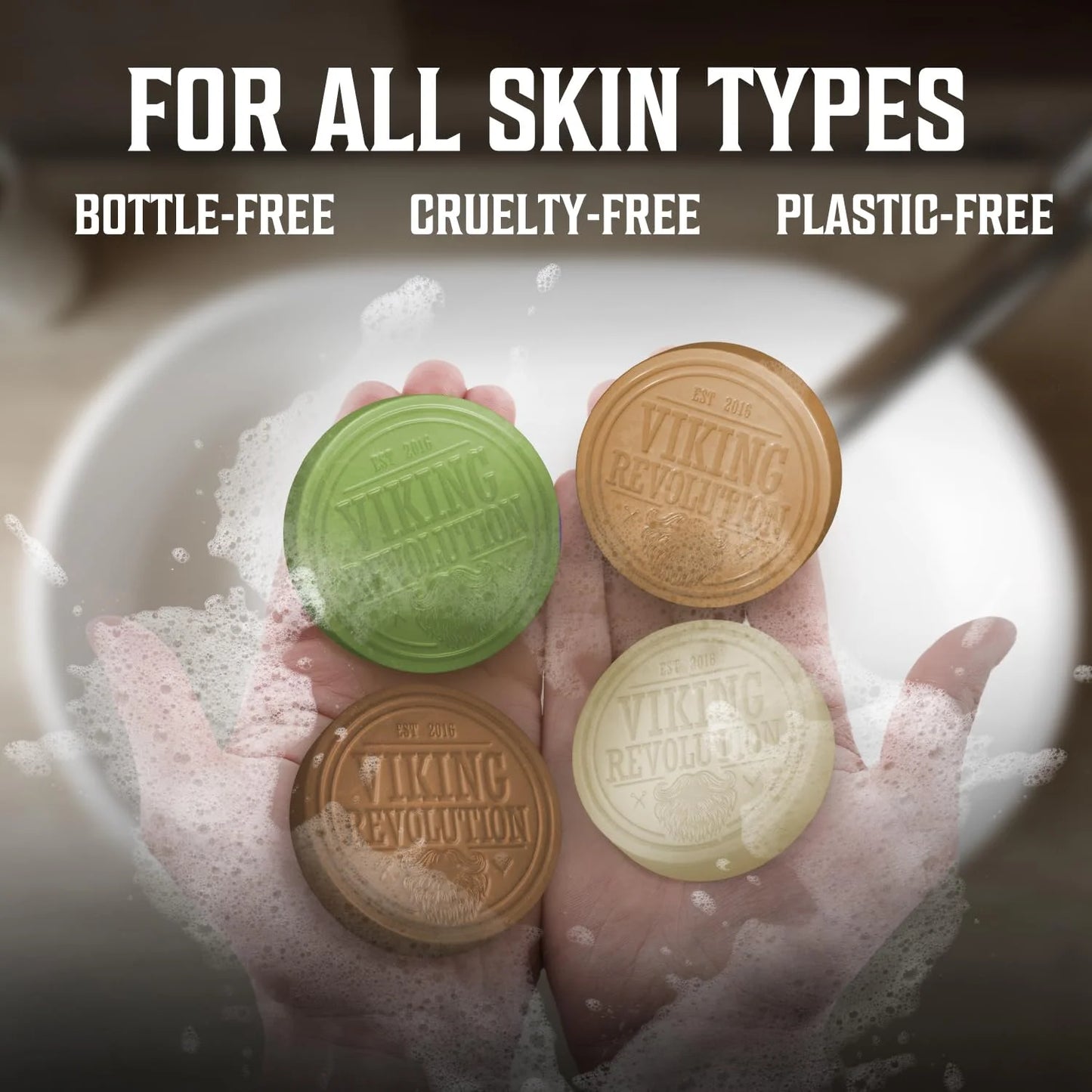 Shaving Soap for Men - Shave Soap for Use with Shaving Brush and Bowl for Smoothest Wet Shave, Shaving Soap Puck - 4 Pack Variety, Each Pack 2.5Oz (Vanilla, Bergamot, Tobacco, Oud)