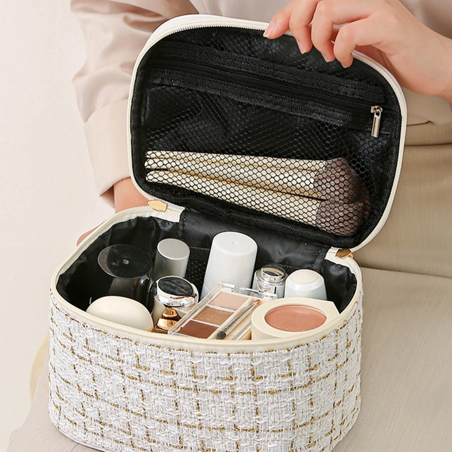 Tote Bag Large Capacity Makeup Bag Travel Portable High Beauty Small Bag Cosmetic Storage Bag Portable Wash Bag Handbags