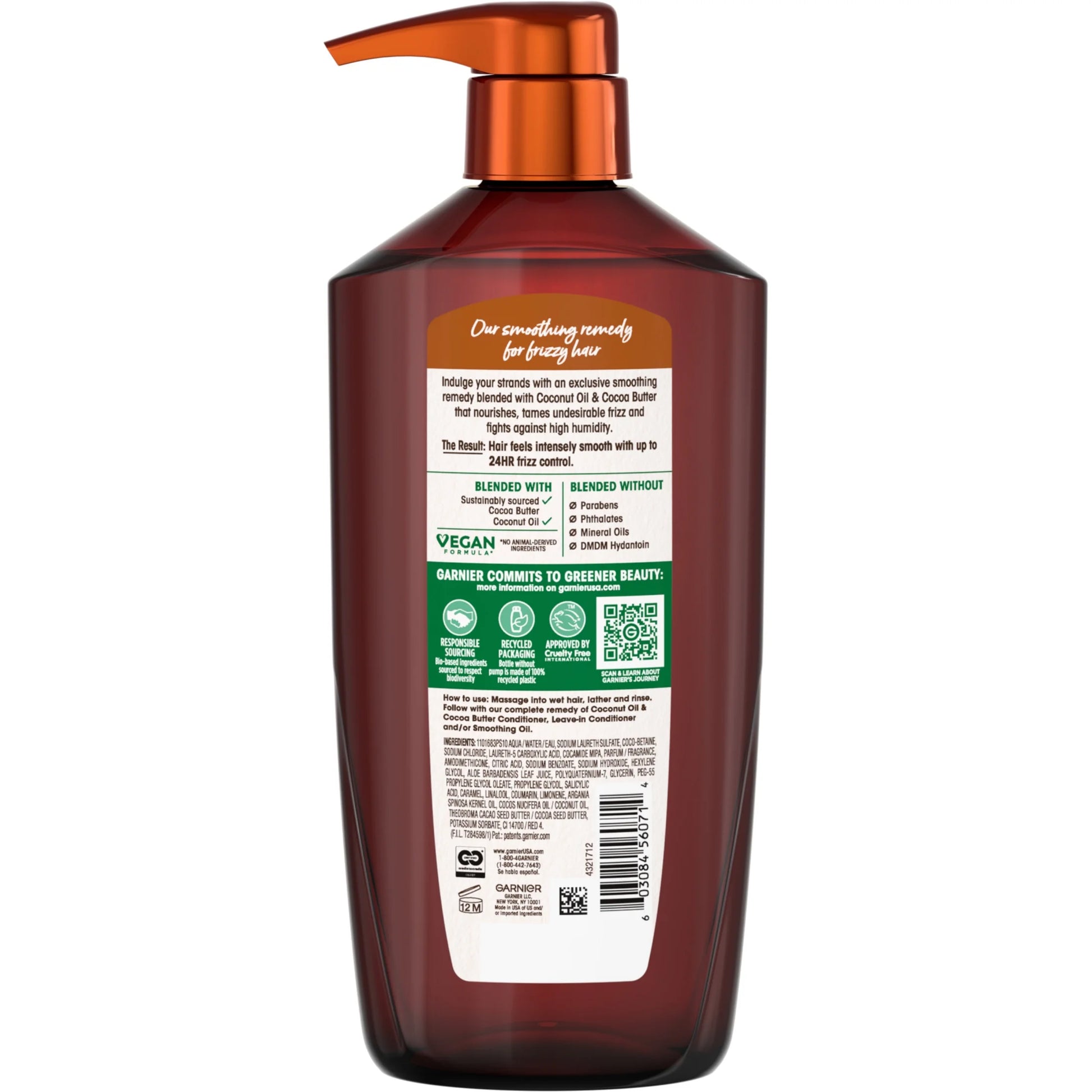 Whole Blends Frizz Control Shampoo, Coconut Oil Cocoa Butter, All Hair Types 28 Fl Oz