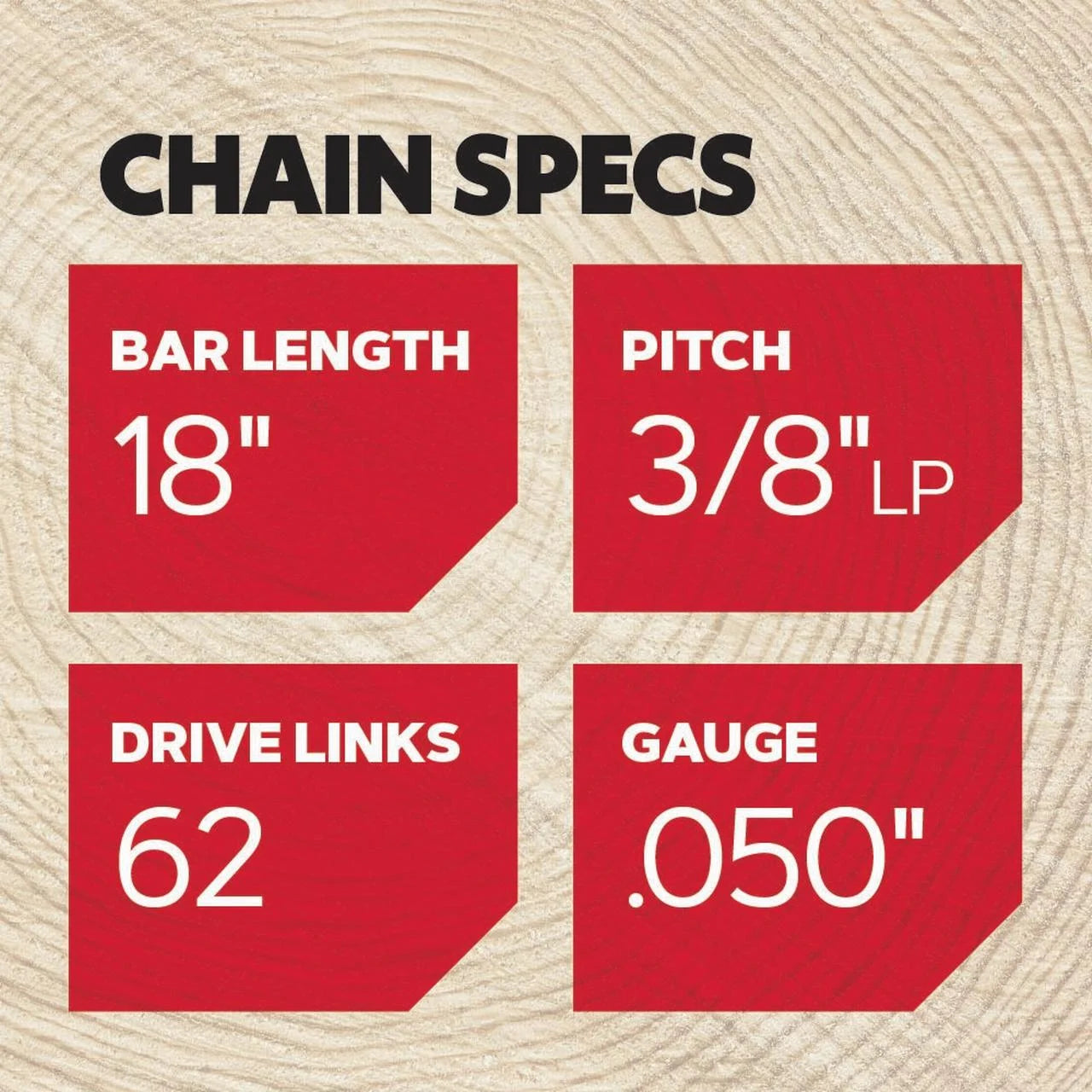 S62 Saw Chain, 18 In.
