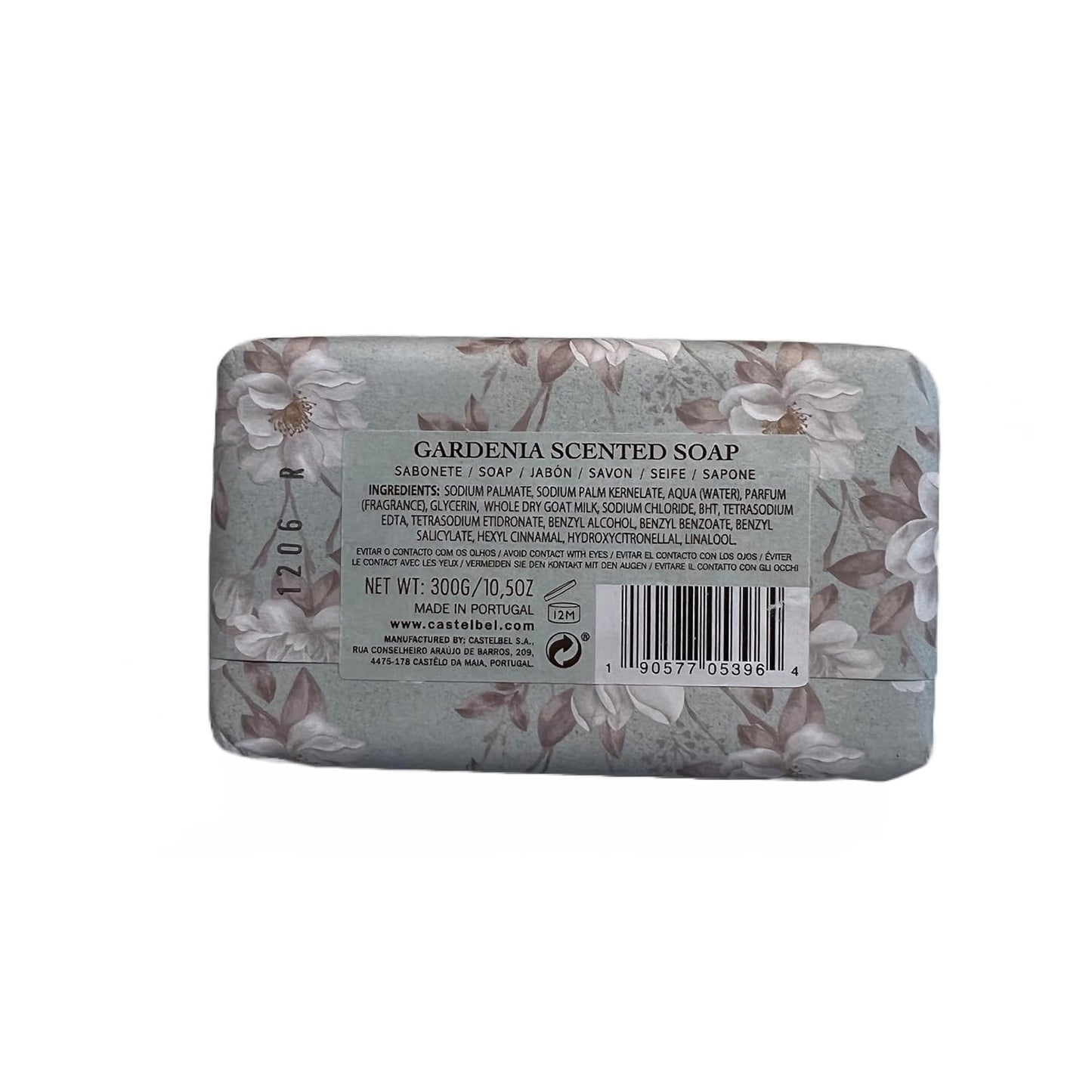 Castelbel Gardenia Scented Soap Bar Enriched with Goat'S Milk 10.5Oz
