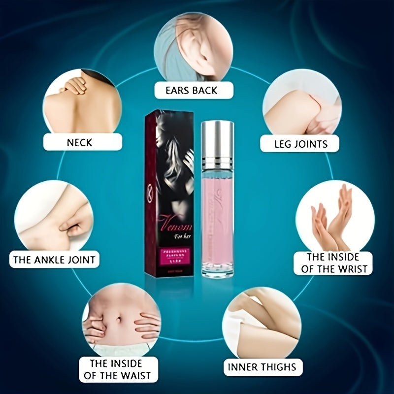 0.34oz Roll-on Perfume for Women - Long-Lasting, Seductive Fragrance for Dating, Confidence-Boosting, Attracting, and Captivating - Perfect Gift for Women Who Want to Unleash Their Charm