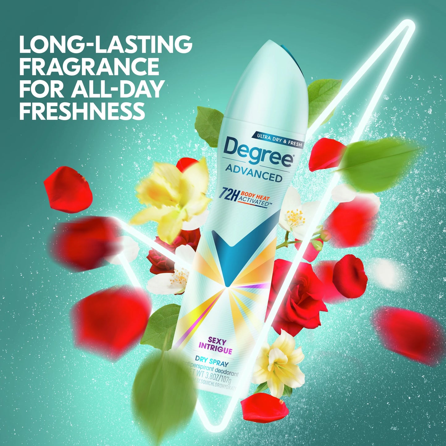 Advanced Long Lasting Women'S Antiperspirant Deodorant Dry Spray Sexy Intrigue, 3.8 Oz