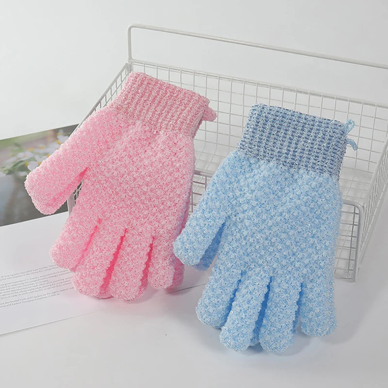 1PC Shower Scrub Gloves Bath for Peeling Exfoliating Gloves Massage for Body Scrub Sponge Wash Skin Moisturizing SPA Mitt