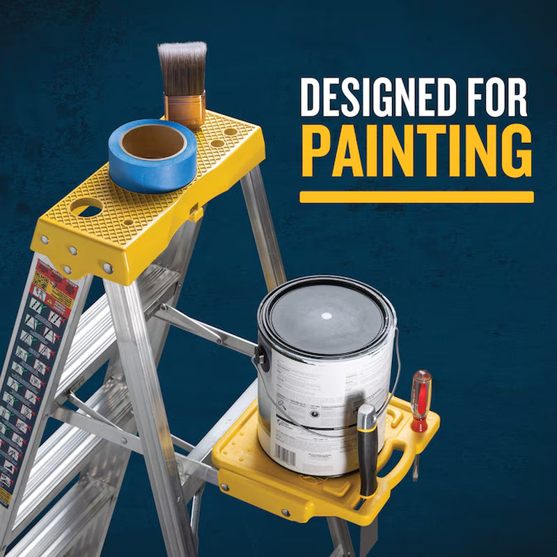 300 4-Ft ( 8-Ft Reach Height ) Aluminum Type 1 - 250 Lbs. Load Capacity Step Ladder