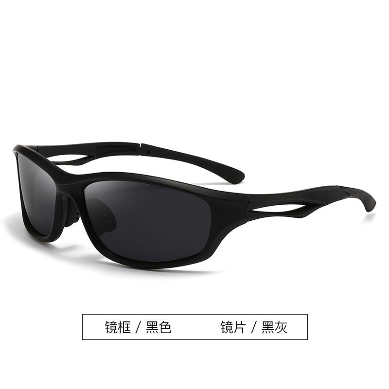 New futuristic silver Y2K and women's fashionable cycling sunglasses connectors Millennium Hot Girl Sun