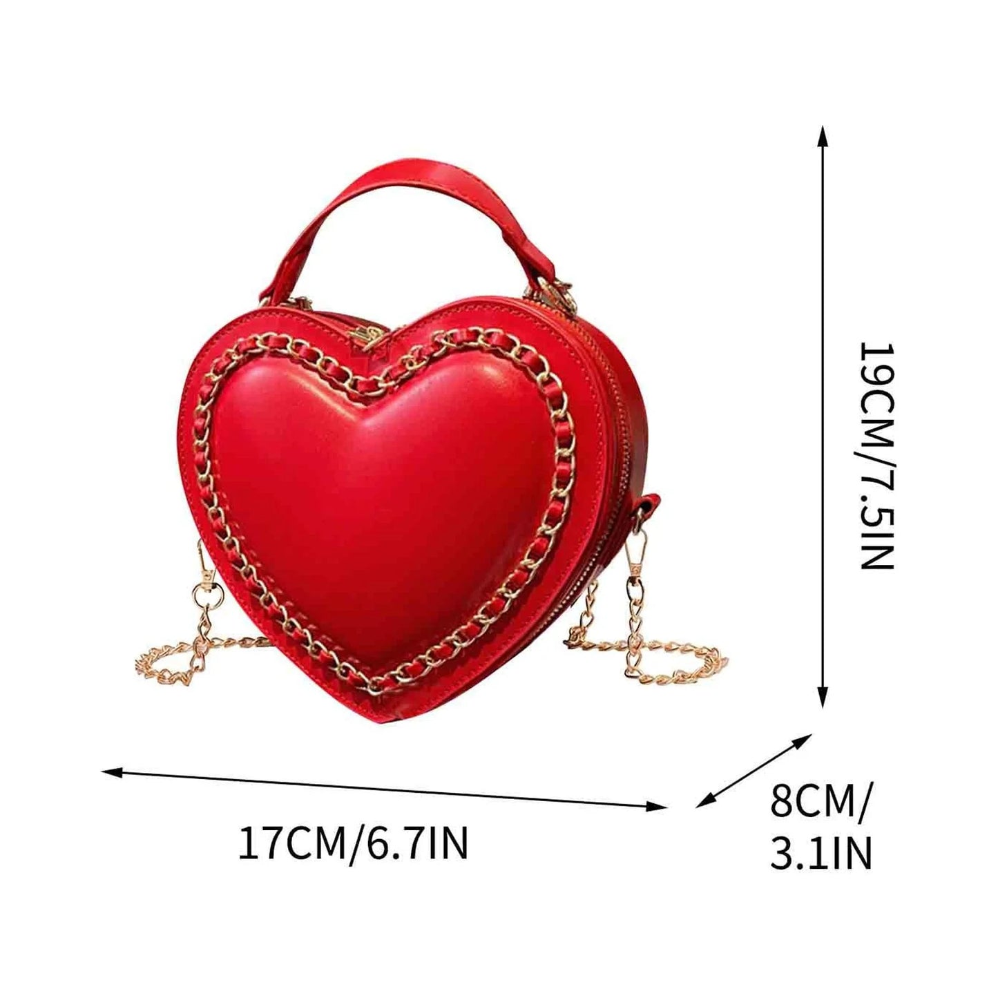 Deals Cute Heart Bag, Women Crossbody Handbag Purse, Heart Shape Shoulder Handbag, Small Satchel Crossbody Evening Purse Bag, Valentine'S Day Gift for Her