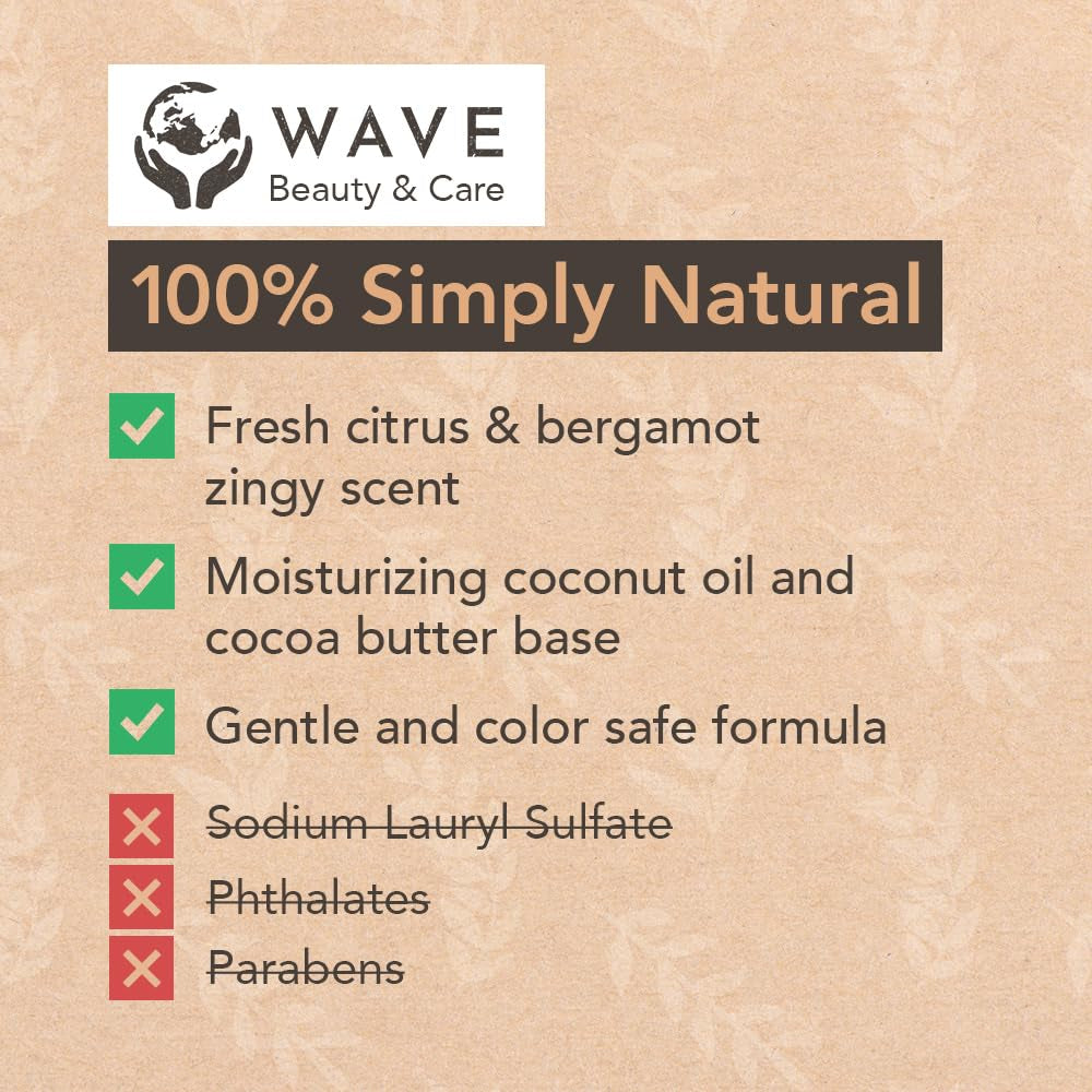 Fresh Citrus Shampoo Bar & Conditioner Bar Set - Vegan & Sulfate-Free - Handmade Moisturizing Solid Bars for All Hair Types - Convenient for Travel, Long-Lasting, (80-120 Uses) - Citrus