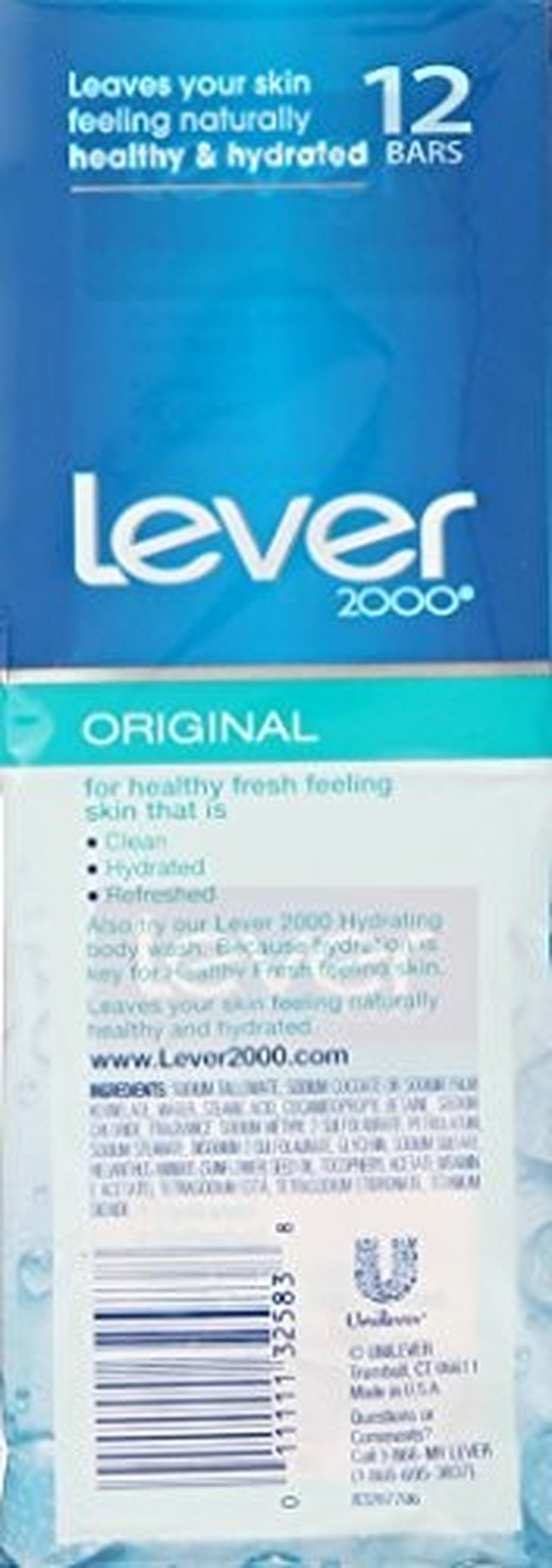 Lever 2000 Original Bar Soap 48 Ounce Refreshing Clean Classic Scent Family Soap