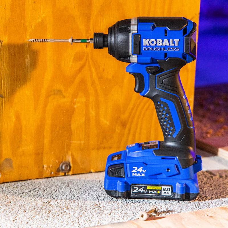 24-Volt 2-Tool Brushless Power Tool Combo Kit with Soft Case (1-Battery Included and Charger Included)