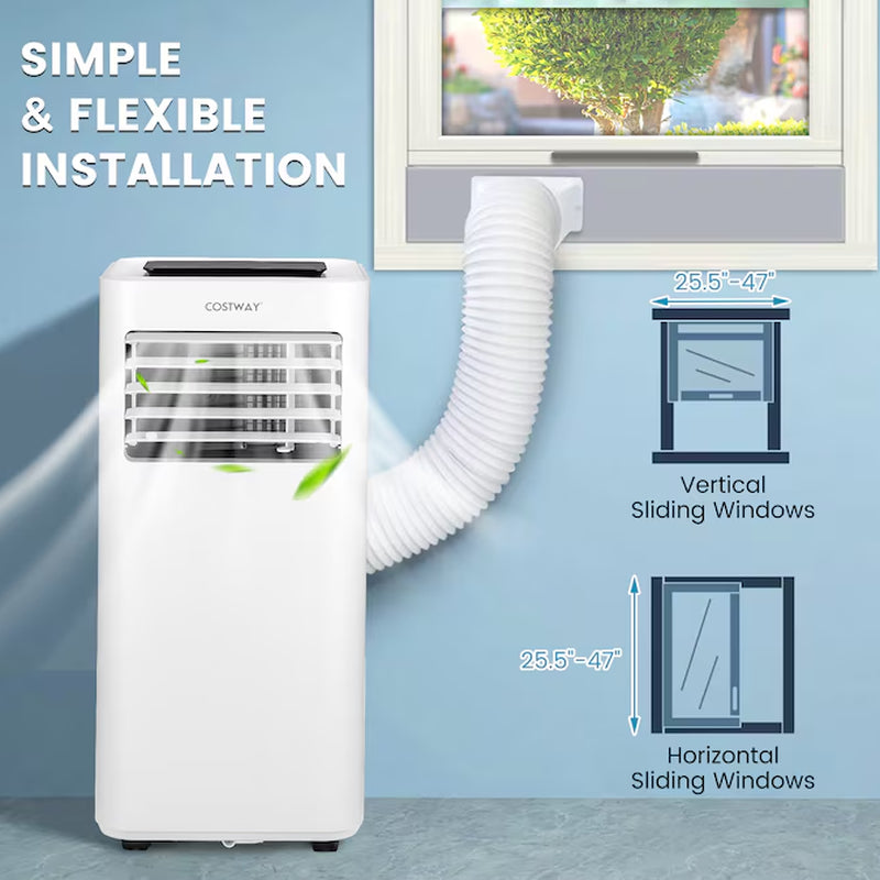 5000 BTU DOE 115-Volt Vented Small Room Portable Air Conditioner Remote Included