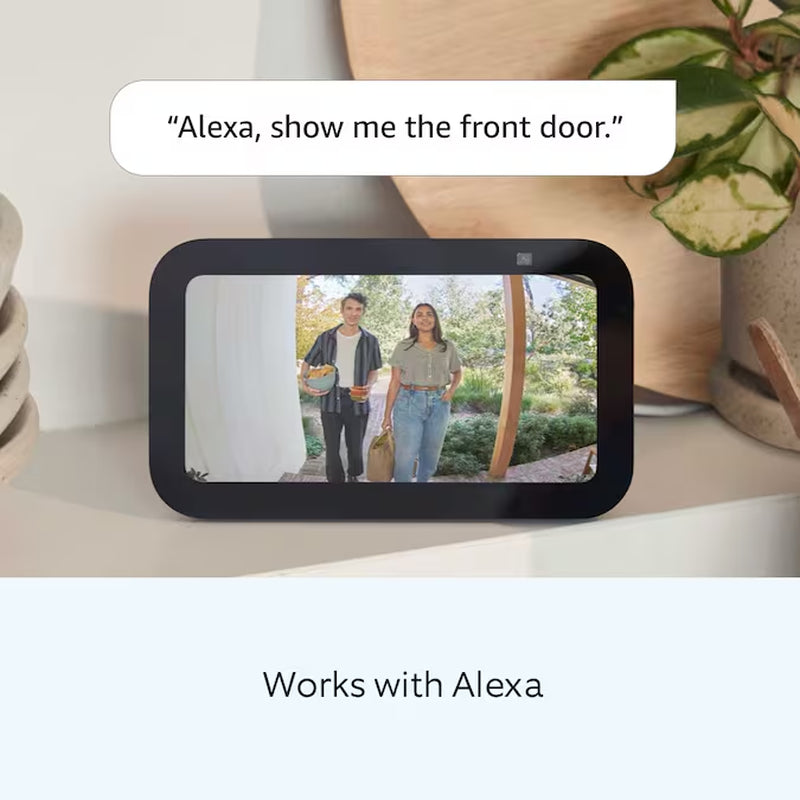 Battery Doorbell with Head-To-Toe HD Video, Live View with Two-Way Talk, and Motion Detection & Alerts, Satin Nickel