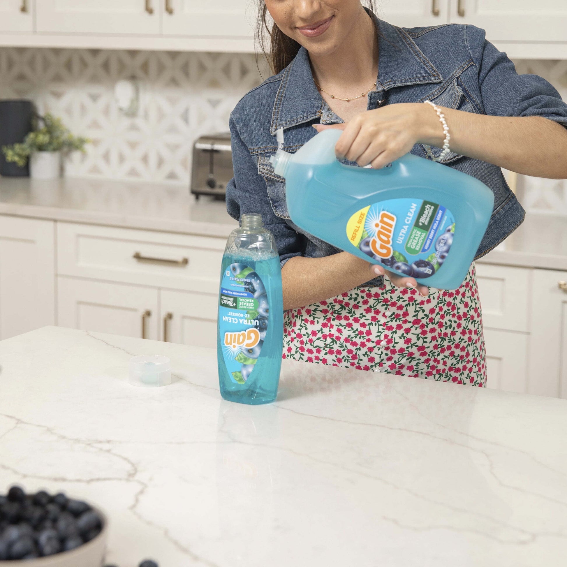 Ez-Squeeze Dishwashing Liquid Dish Soap, Honeyberry Hula, 14.7 Fl Oz