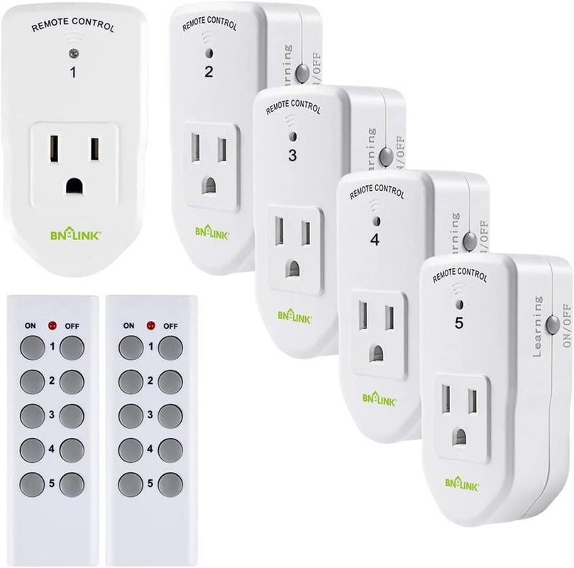Wireless Remote Control Outlet with Extra Long Range, for Household Appliances,