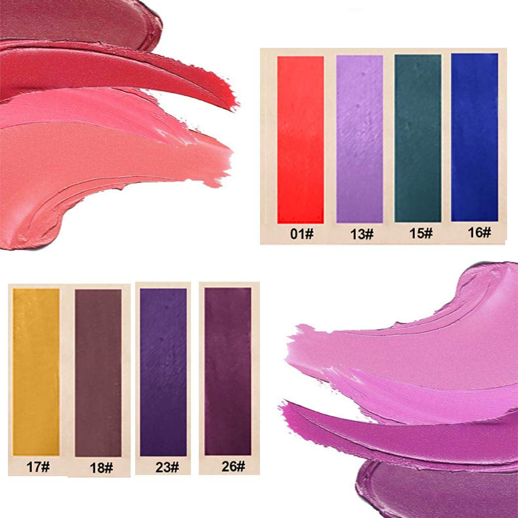 Kilshye Matte Liquid Lipstick Gothic Lip Gloss Velvety High Pigmented Beauty Lipsticks Makeup for Women and Girls (A-Purple 23#)