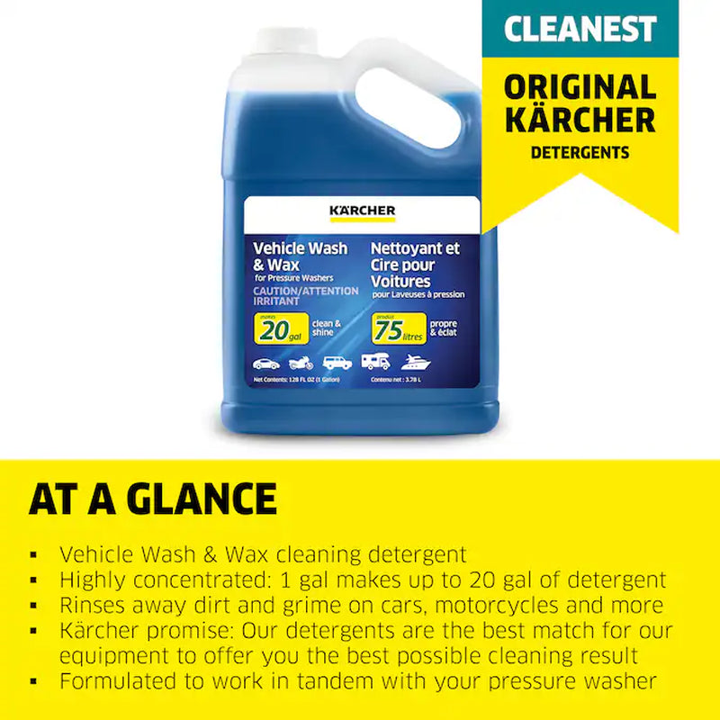 128-Oz Vehicle Wash and Wax Pressure Washer Cleaner