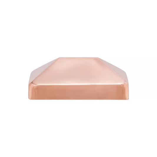4 In. X 6 In. Copper Pyramid Slip over Fence Post Cap