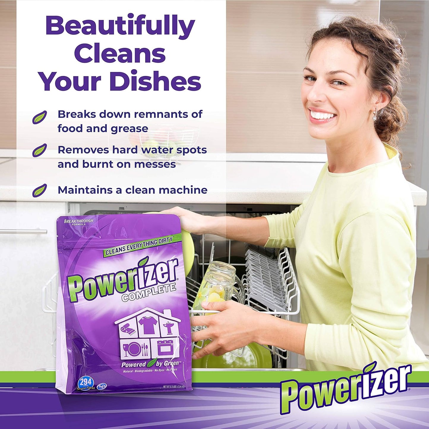 Complete Laundry Powder Detergent & Multipurpose Cleaner | 6.5 Lb | 294 Scoops | Plant-Based Concentrated Laundry Soap & Dishwasher Concentrate