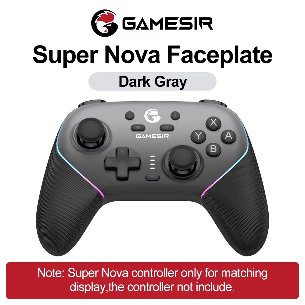 Super Nova Magnetic Faceplate Personalize Gamepads Multicolor Shell Cover Wireless Controle Front Case Top Cover