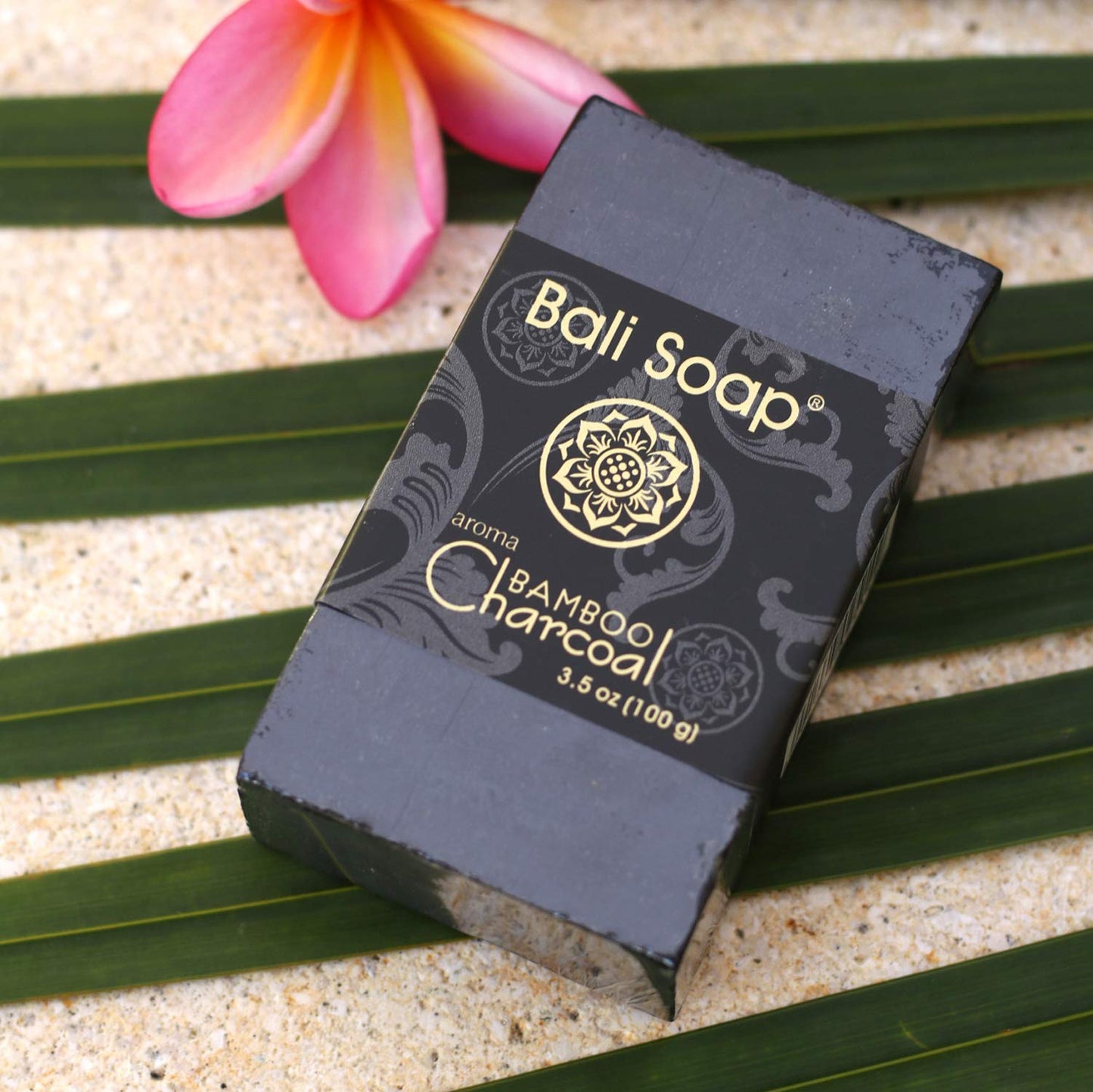 Bali Soap - Bamboo Charcoal Natural Soap Bar for Women & Men - All Skin Type, 3.5 Oz, 3 Bars